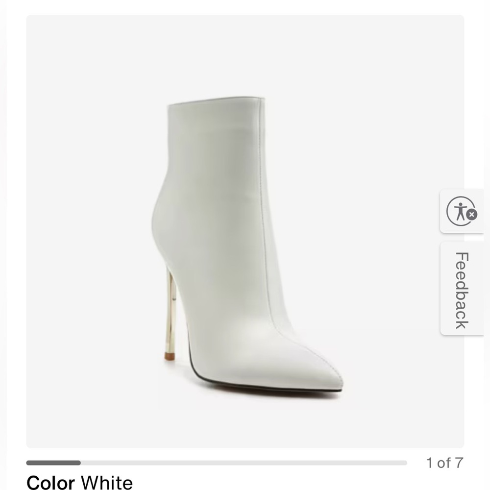 Chic White Stiletto Heeled Boots